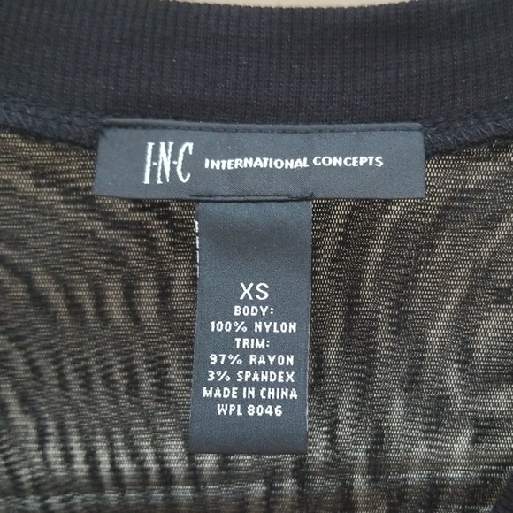 NWOT I.N.C Sequin Short Sleeve Tunic, Size XS - Picture 5 of 5